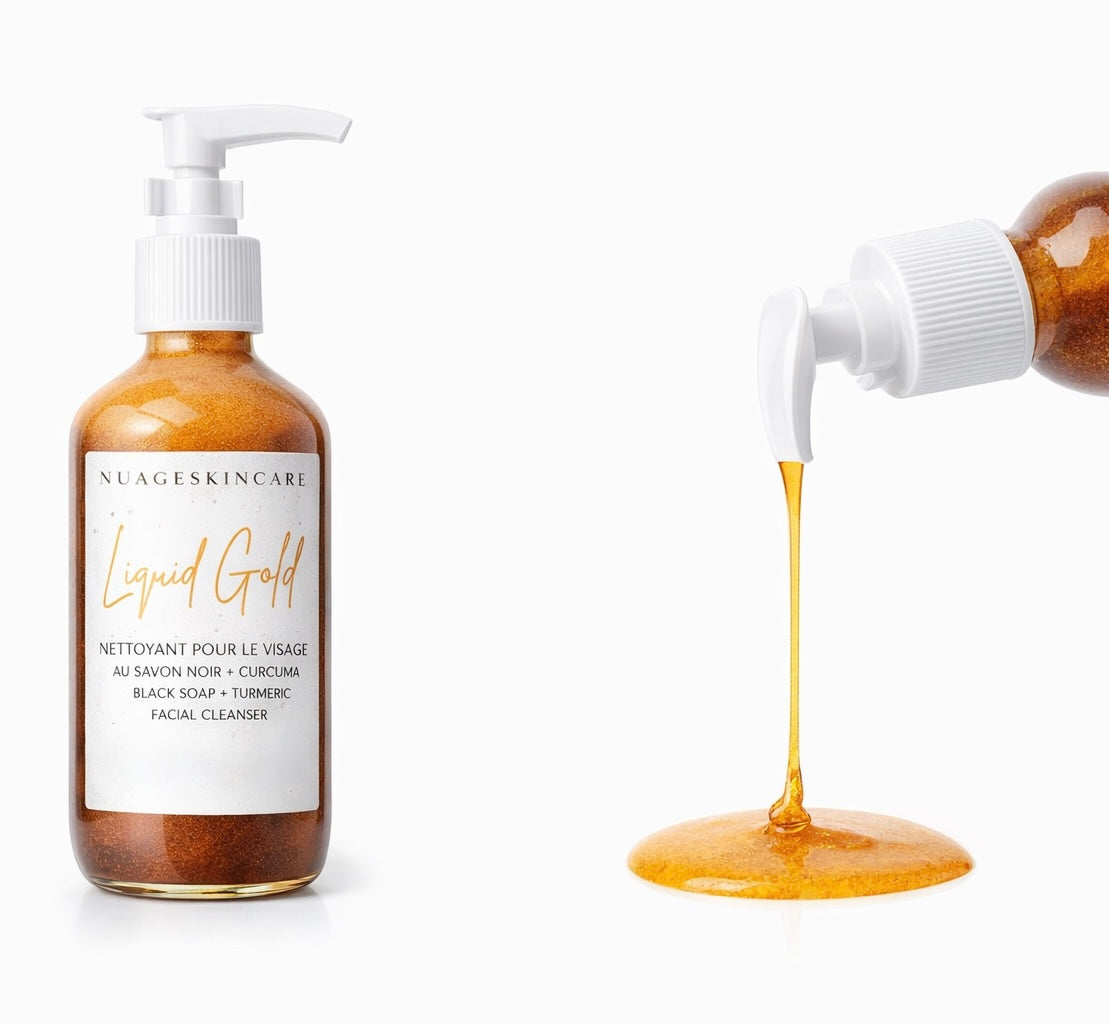 L'Or liquide | Nettoyant visage savon noir + curcuma